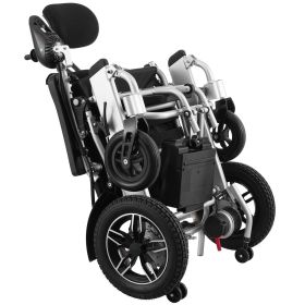 Electric Wheelchair for Adults Seniors, 300 lbs Weight Capacity, 20 in Width Lightweight Foldable Motorized Power Wheelchairs (Backrest Angle: adjustable, Seat Width: 20 in)